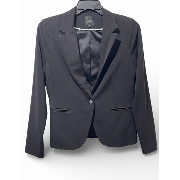 XOXO Jackets & Blazers - XOXO Women’s Black Blazer Size L Single Button Office Work Jacket
